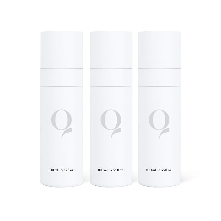 Qure Dermal Mist facial spray set of three 100 ml bottles