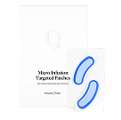 White box with two blue eye patches.