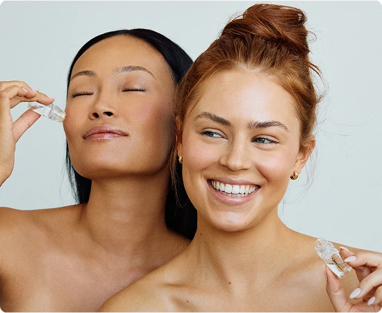 Women using mi serum