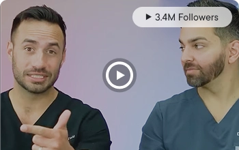 Skin Dr. Review video featuring two doctors with 3.4M followers